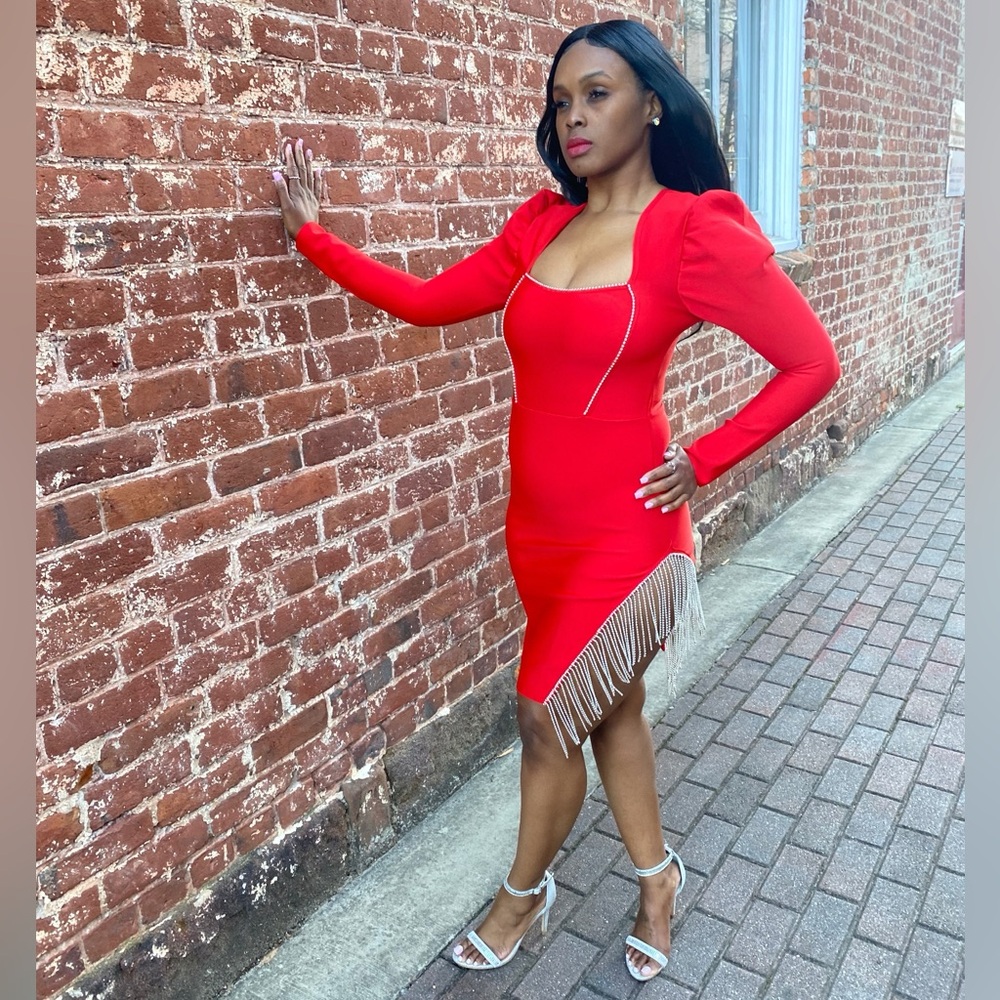 “Kayla” Rhinestone Dress